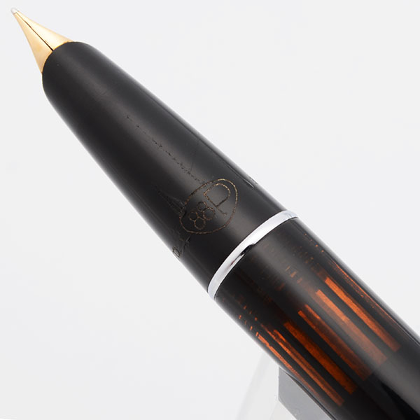 Aurora 88P 万年筆 Aurora 88P Fountain Pen (1950s) - Black w/ GP cap, Piston Fill